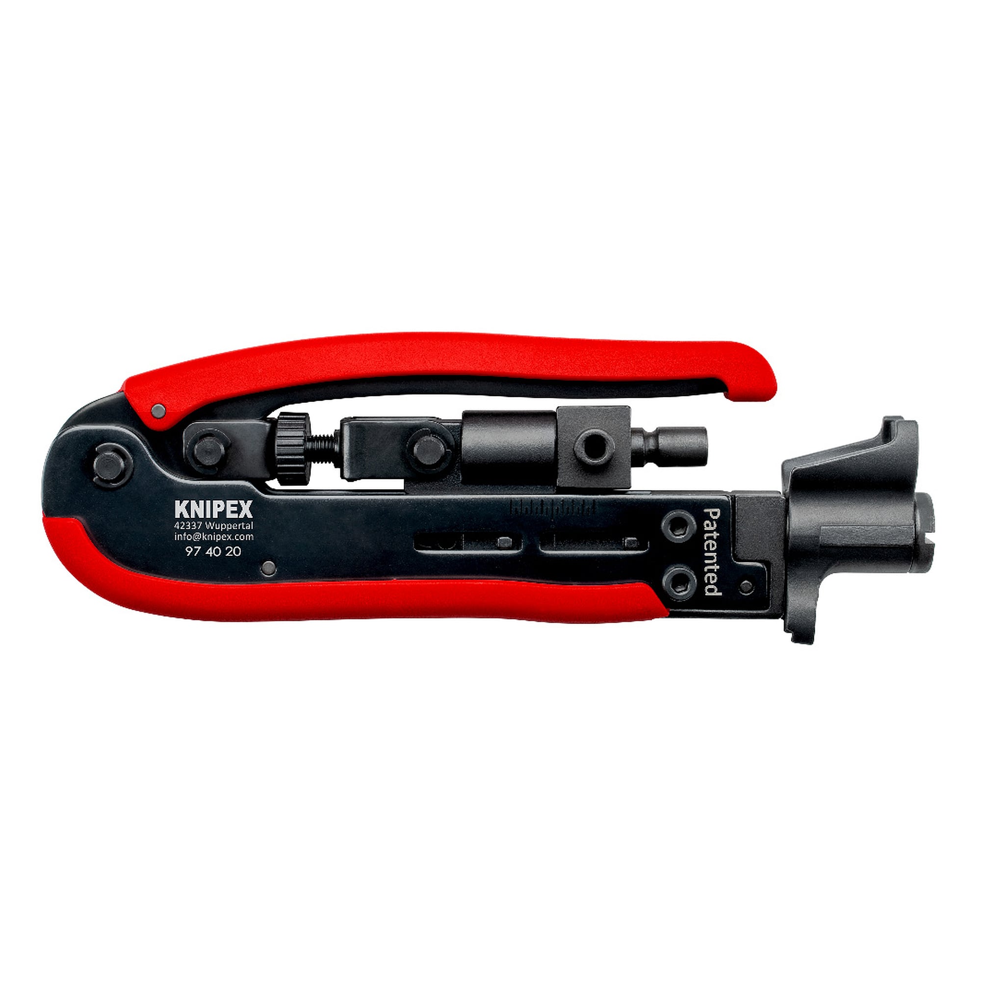 Compression tool for F, BNC and RCA connectors, RG 59/6/11, 175 mm, sales packaging