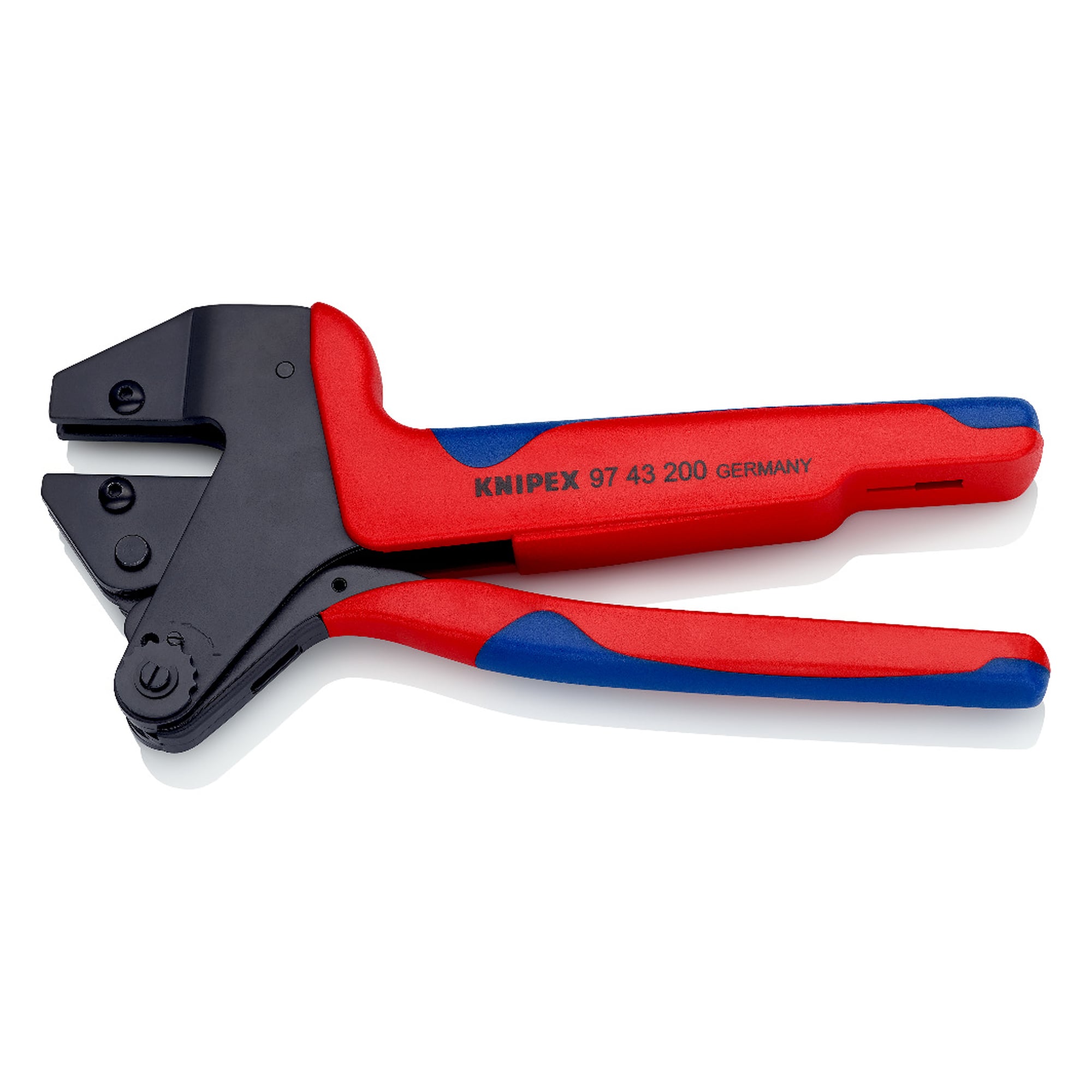 Pince à sertir pour matrices de sertissage interchangeables 97 49 XX, sans matrice, 200 mm