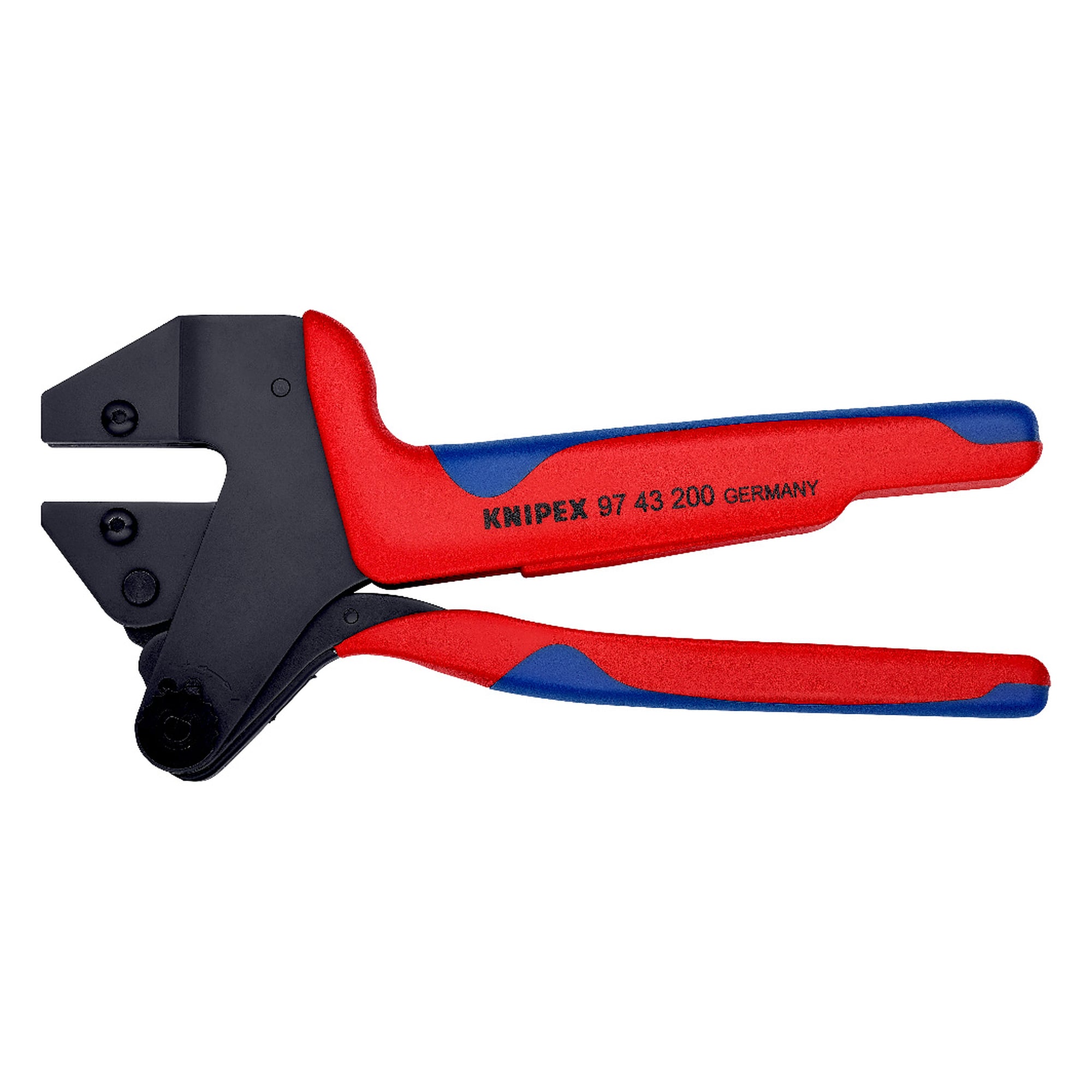 Pince à sertir pour matrices de sertissage interchangeables 97 49 XX, sans matrice, 200 mm