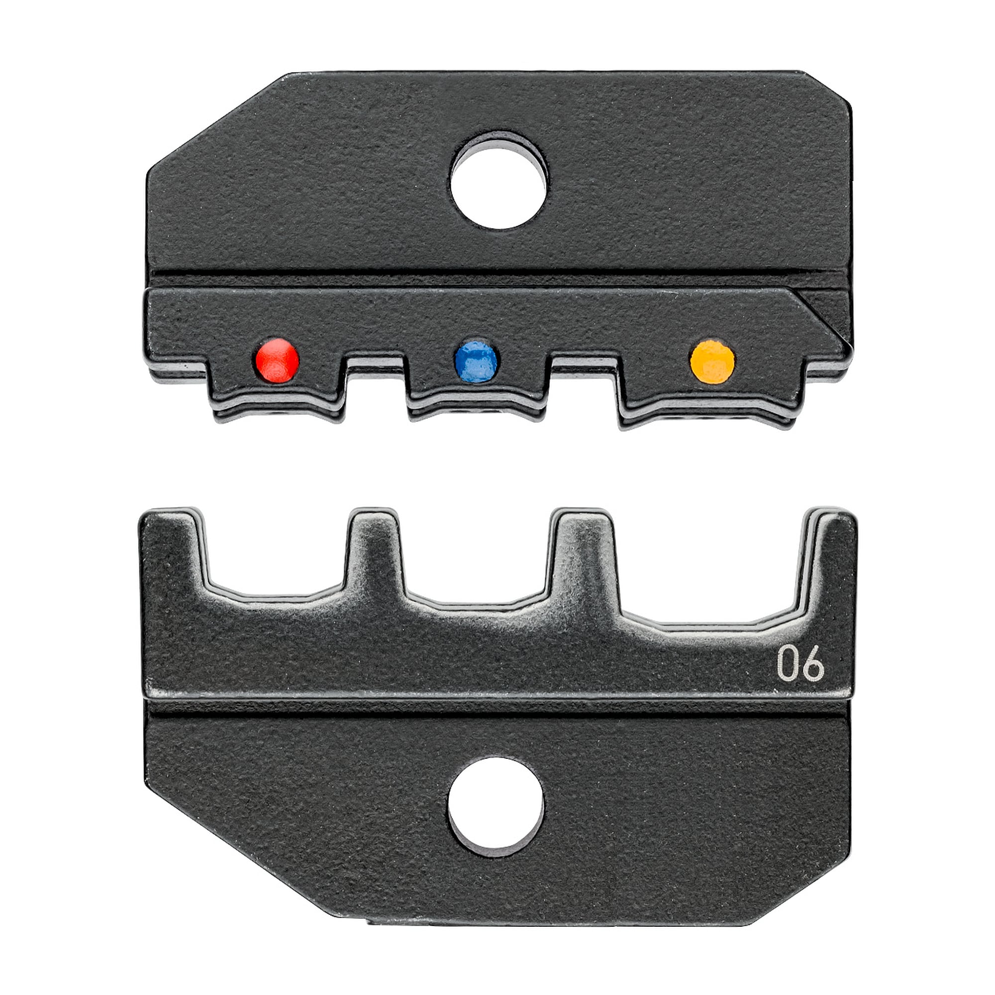 Matrice de sertissage pour cosses et connecteurs isolés 0,5 - 6 mm², 3 empreintes