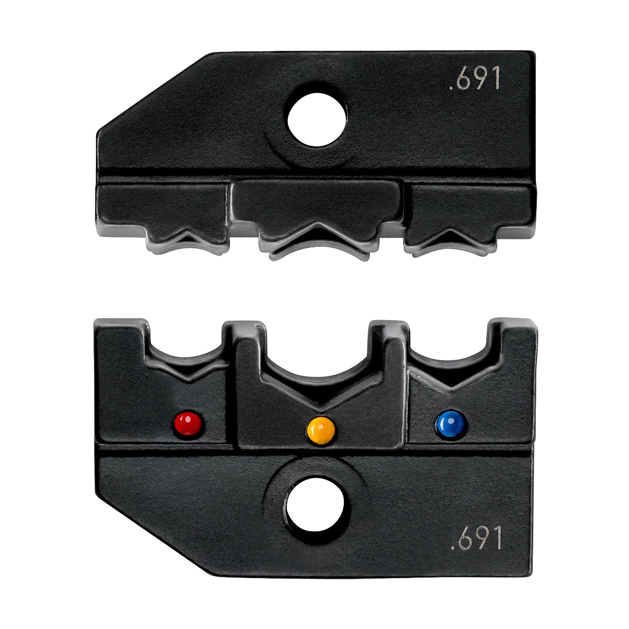 Matrice de sertissage pour cosses préisolées PIDG 0,5 - 6 mm², 3 empreintes