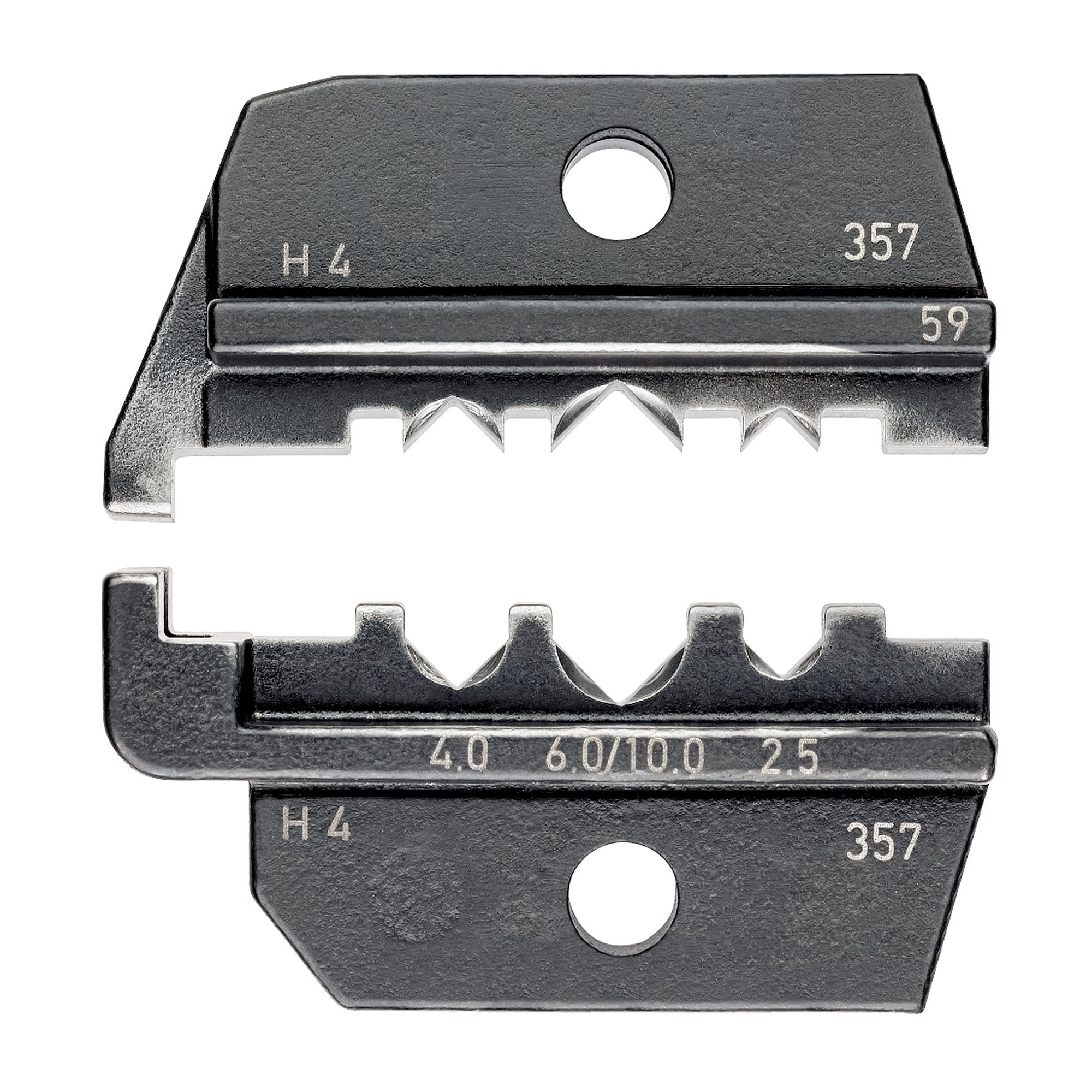 Crimpeinsatz für PV-Steckverbinder Amphenol Helios H4, 2,5 bis 10 mm², 3 Nester