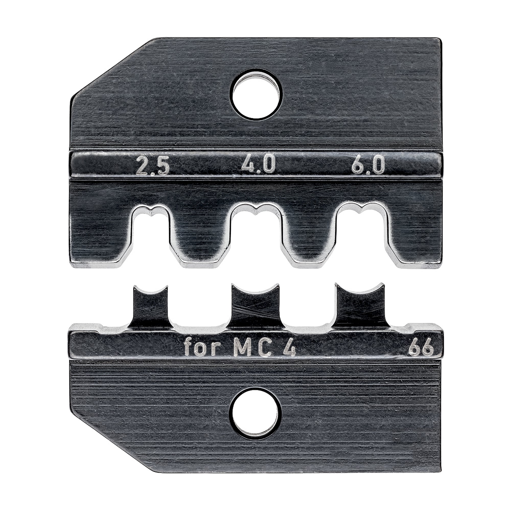 Crimping die for crimping system pliers, for MC4 and MC4 Evo 2 solar connectors, 2.5 to 6 mm²