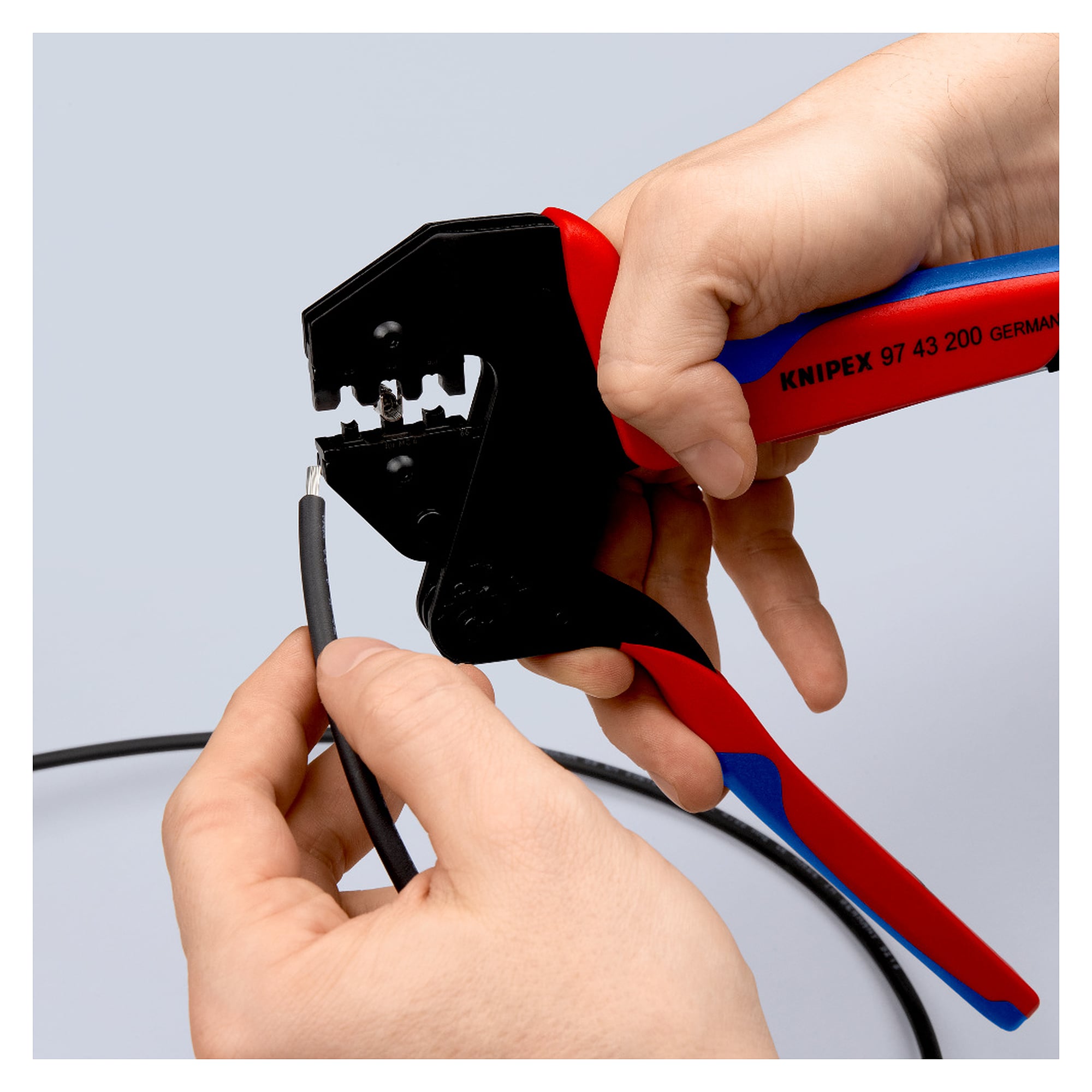 Crimping die for crimping system pliers, for MC4 and MC4 Evo 2 solar connectors, 2.5 to 6 mm²