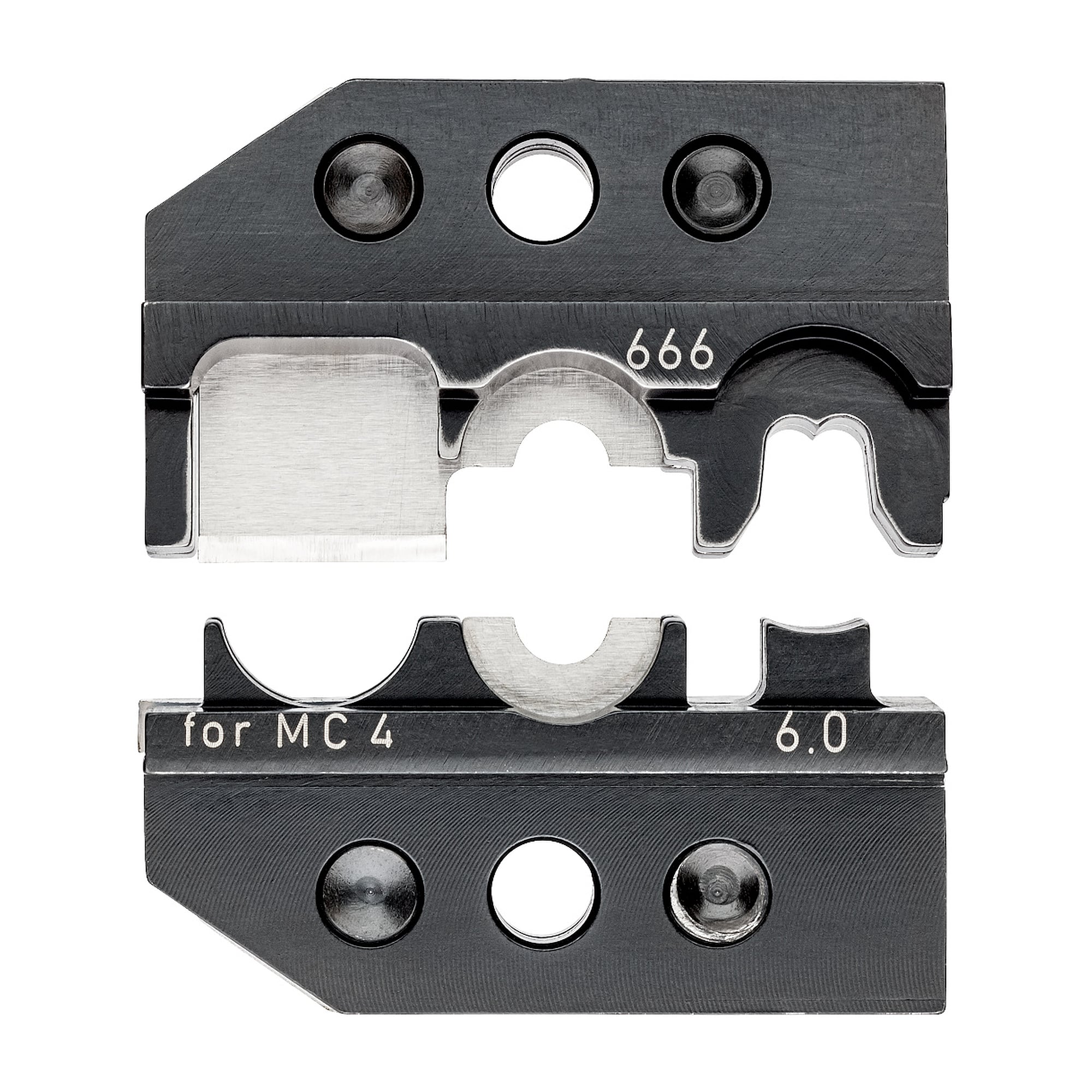 Matrice de sertissage pour connecteurs PV MC4 et MC4 Evo 2, couper, dénuder, sertir, 6 mm²