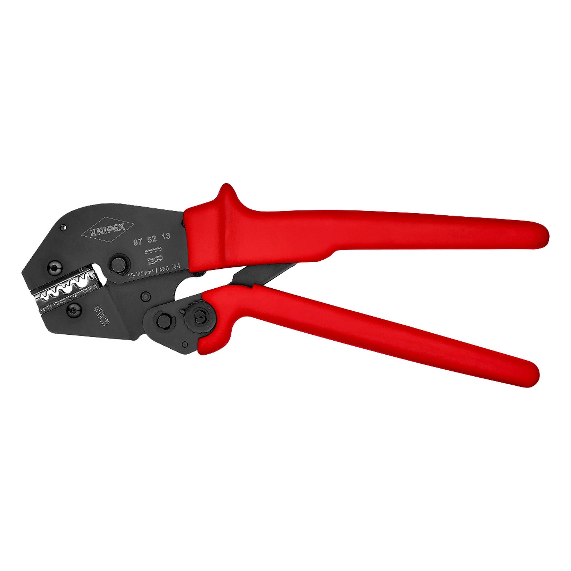 Crimpzange für unisolierte Kabelschuhe und Verbinder, 0,5 bis 10 mm², 250 mm