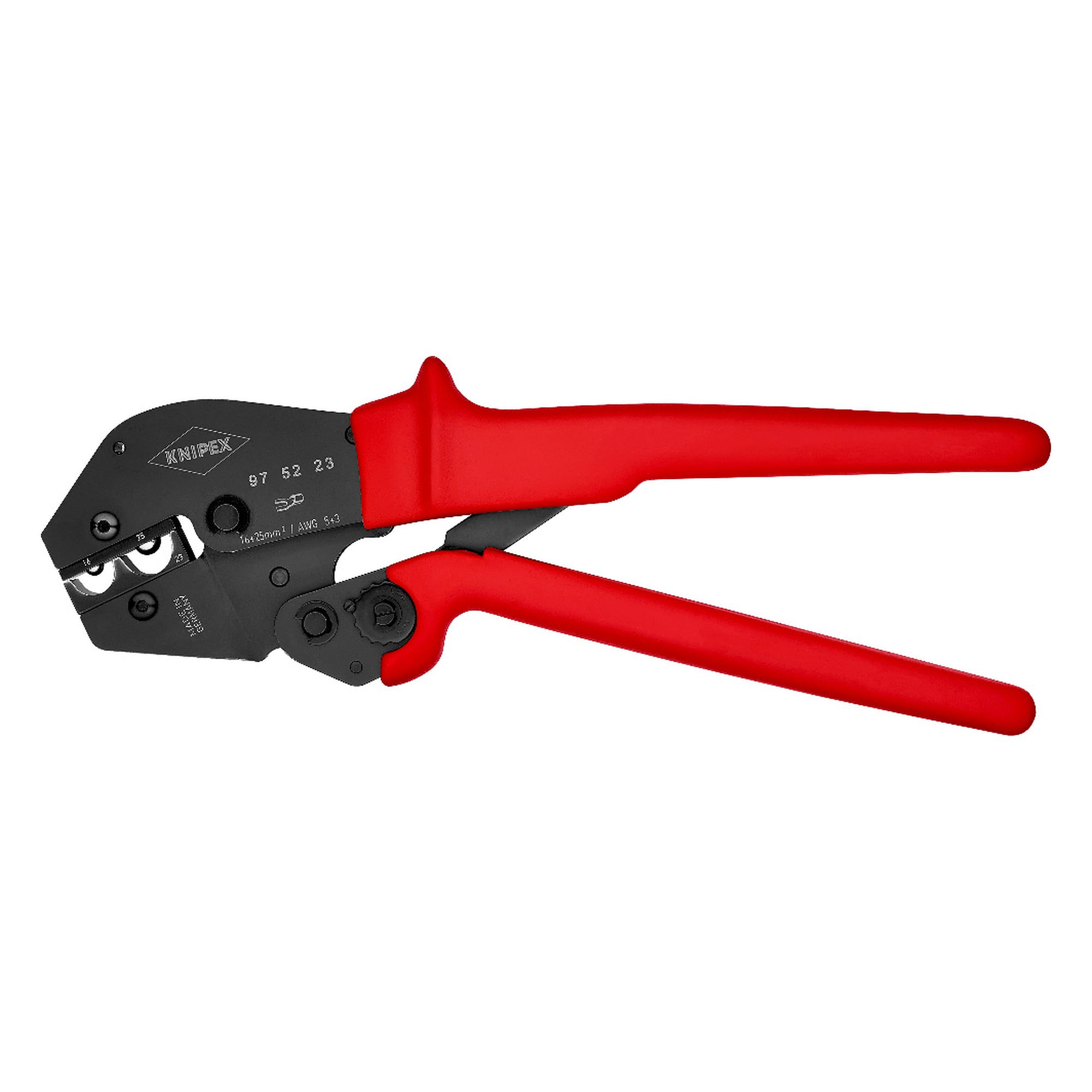 Crimpzange für unisolierte Kabelschuhe und Kabelverbinder 16 und 25 mm², 250 mm
