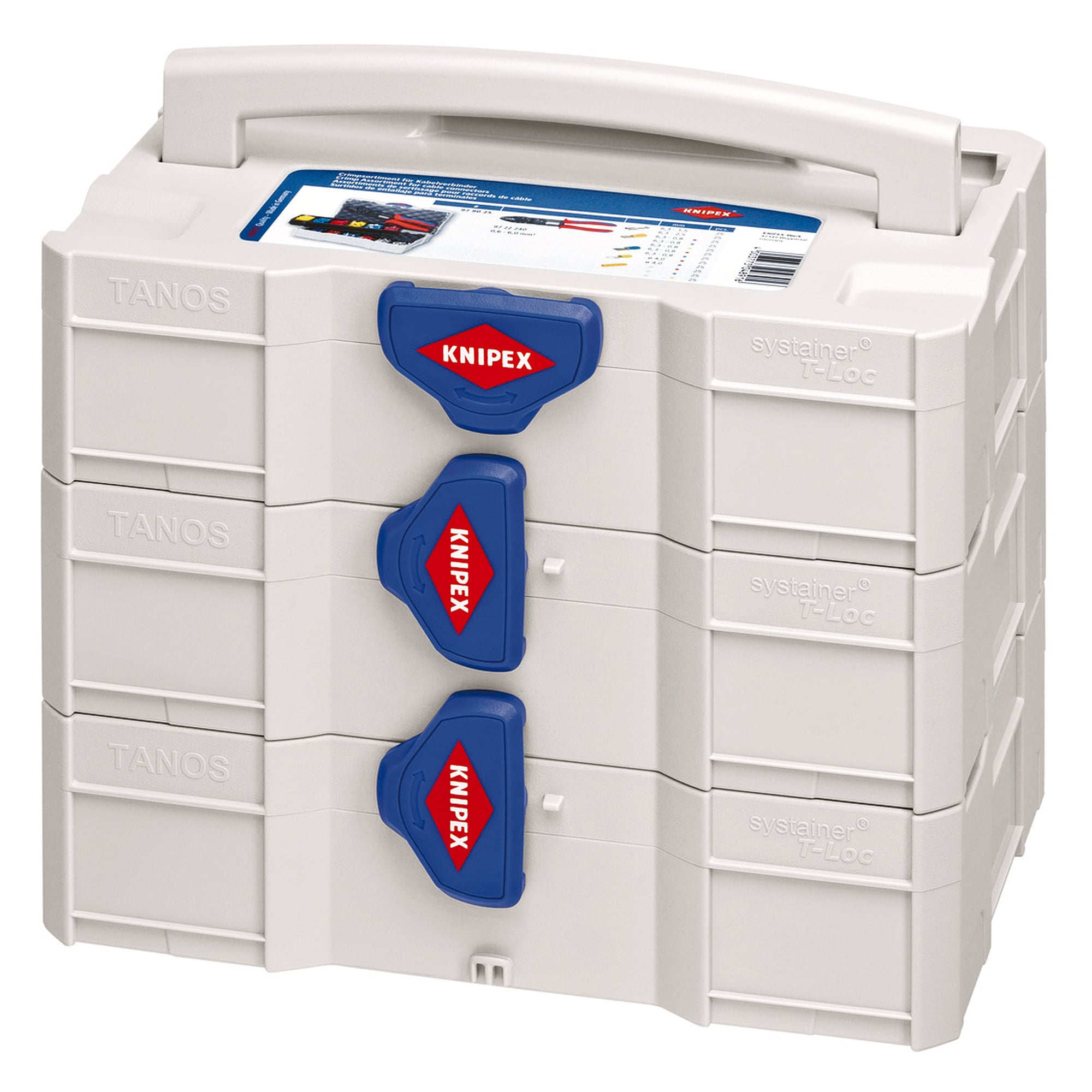 TANOS MINI-systainer Leerkoffer mit T-Loc-Verschluss, Außenmaß 265 x 171 x 71 mm
