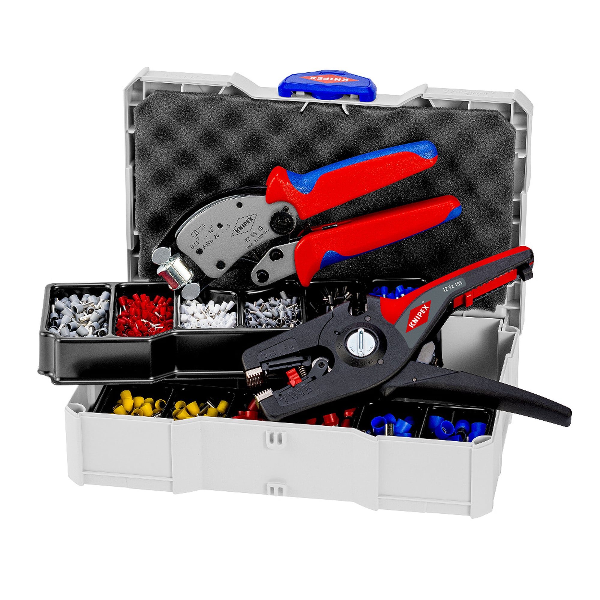 Assortiment de sertissage avec pince Twistor16 97 53 18 et pince à dénuder PreciStrip16 12 52 195
