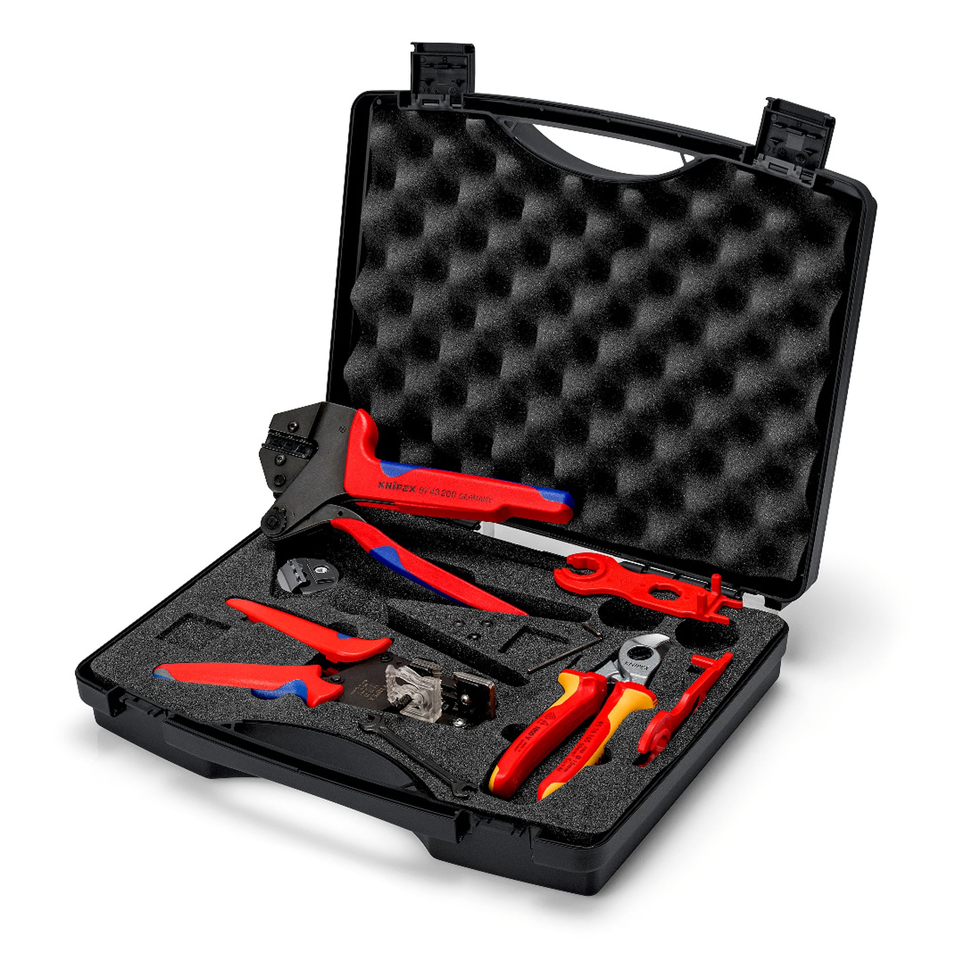 Tool case for photovoltaics, 7 pieces for solar connectors MC4, 4.0 to 10.0 mm²