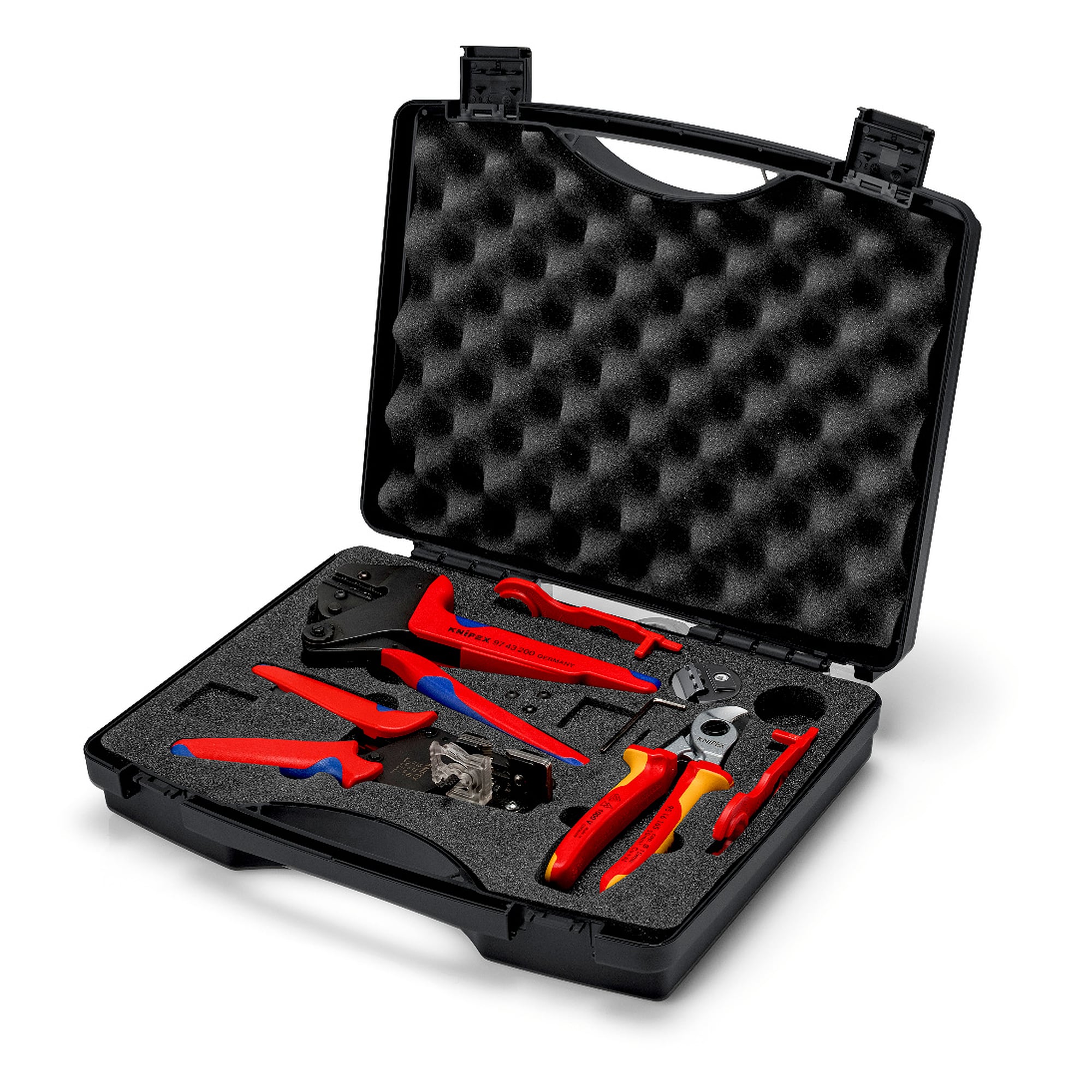 Tool case for photovoltaics, 7 pieces for solar connectors MC4, 4.0 to 10.0 mm²