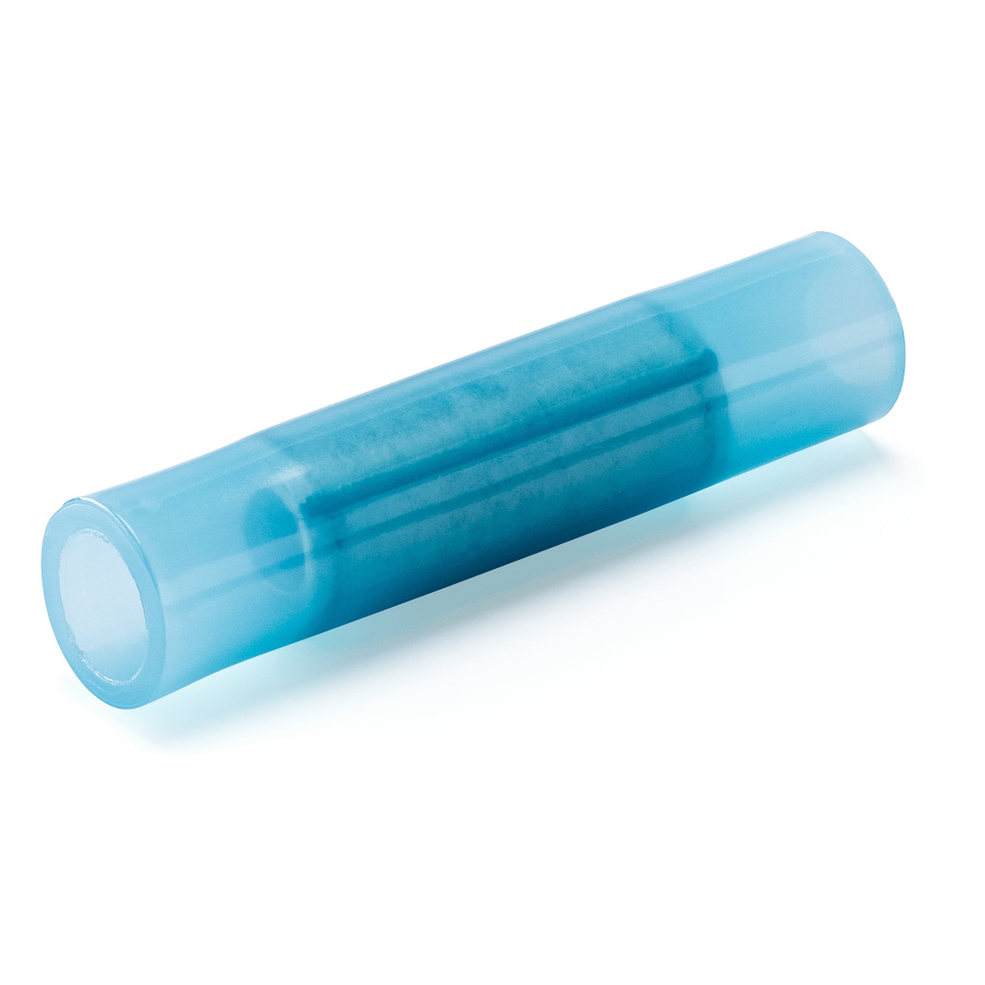 Stoßverbinder isoliert für 1,5 - 2,5 mm², Kupfer verzinnt, blau, 100 Stück