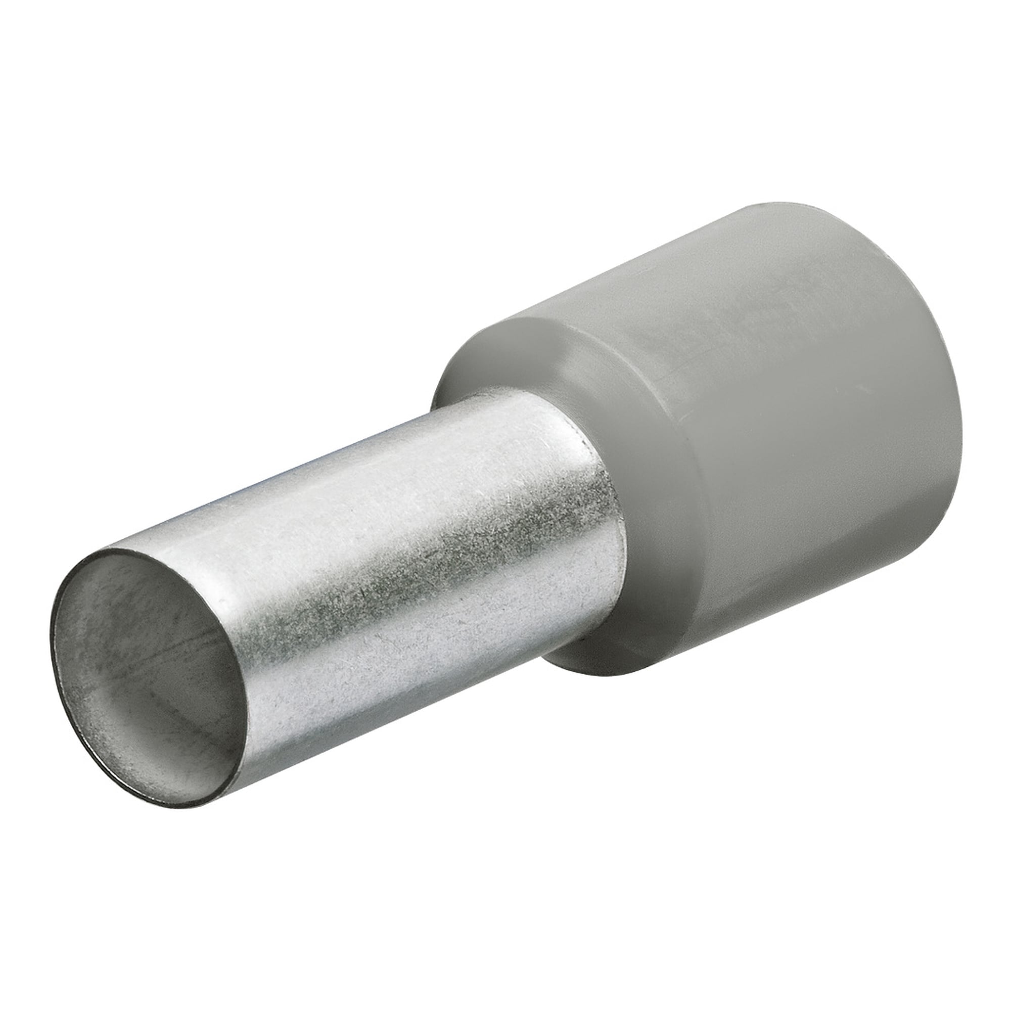 Aderendhülsen mit Kunststoffkragen 0,75 mm², verzinnt, grau, 200 Stück