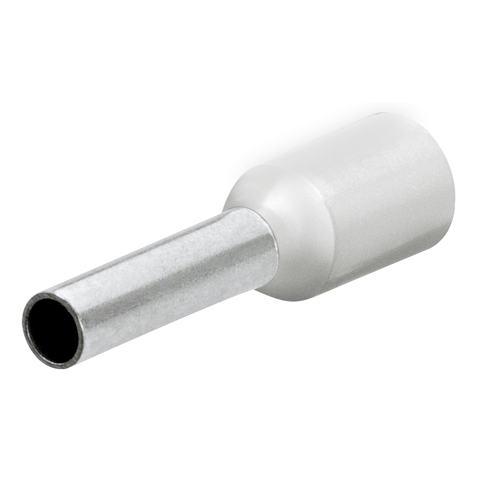 Embouts de câble avec col en plastique 0,5 mm², blanc, sertissage 10 mm, 200 pièces