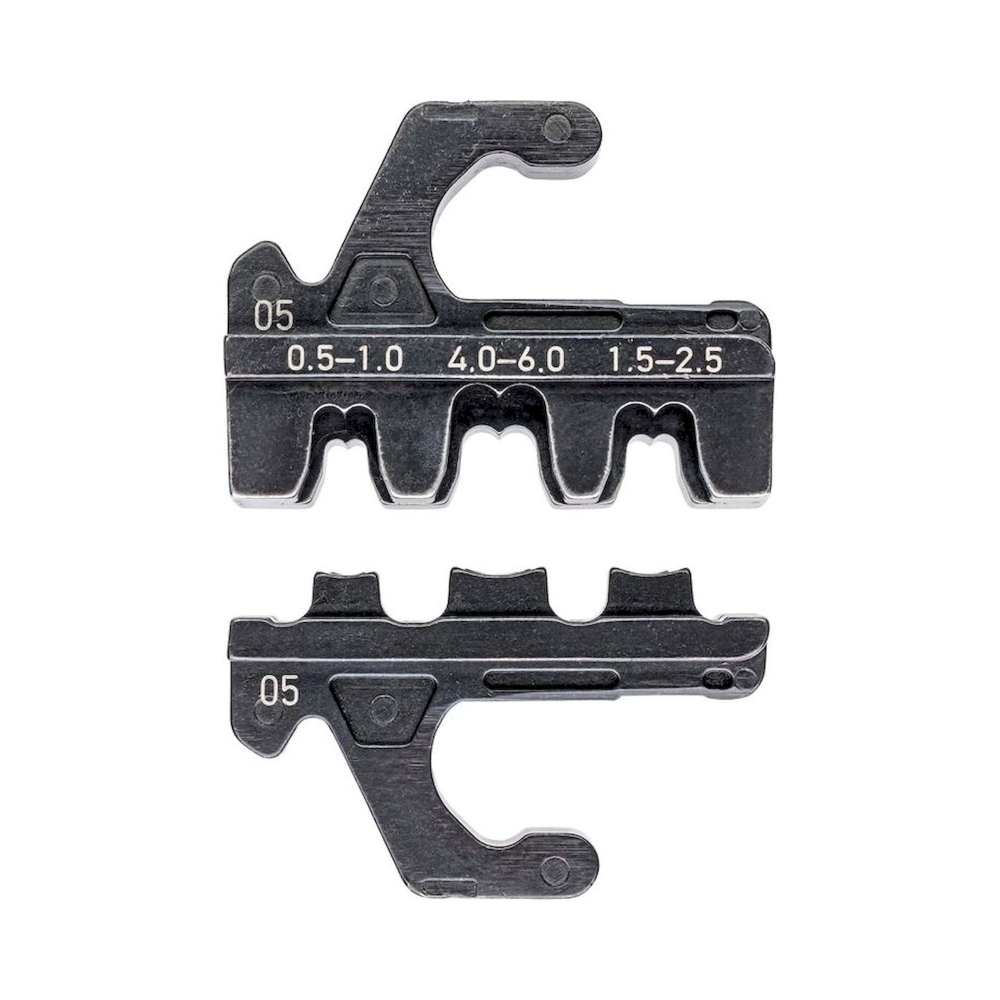 Knipex 97 39 05. Crimping die for uninsulated, open connectors (4.8 + 6.3 mm connector width)