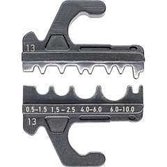 Knipex 97 39 13. Crimpeinsatz für unisolierte Quetsch-, Rohr- und Presskabelschuhe sowie Pressverbinder