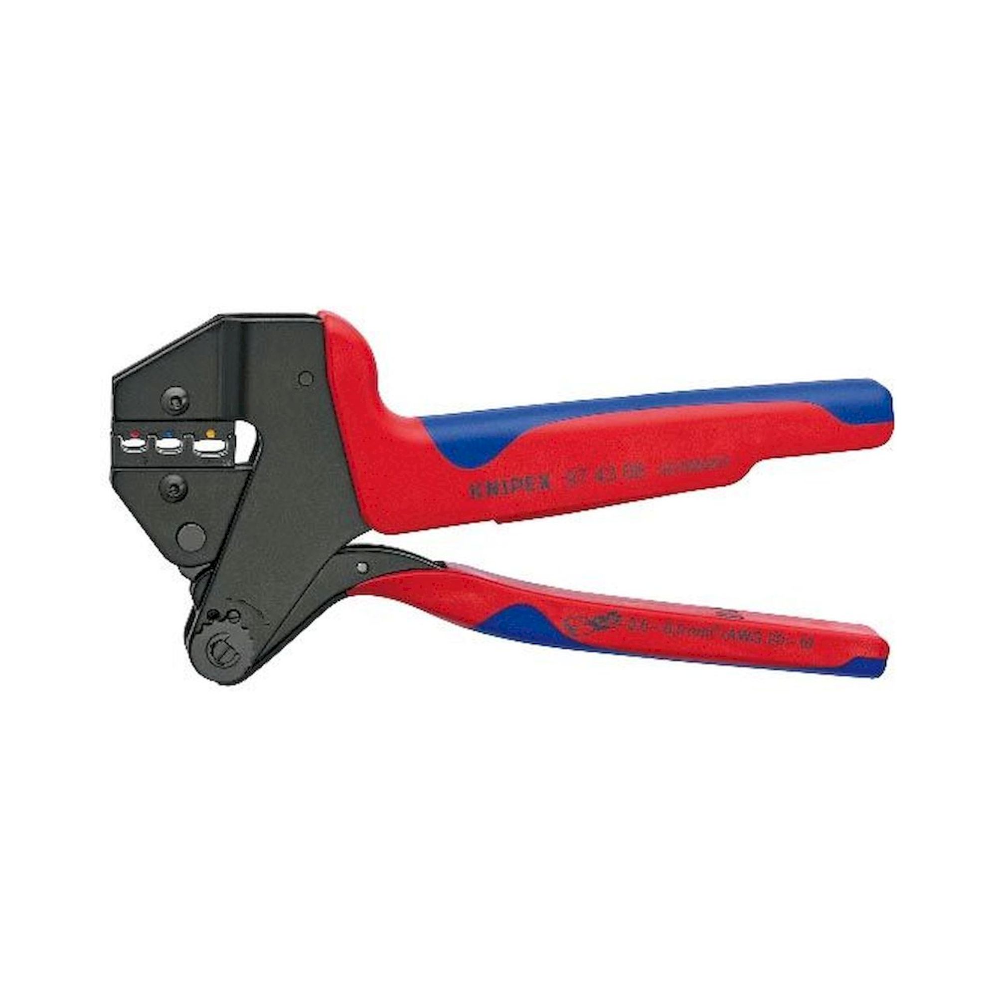 Knipex 97 43 06. Crimp-Systemzange für auswechselbare Crimpeinsätze, brüniert, 200 mm