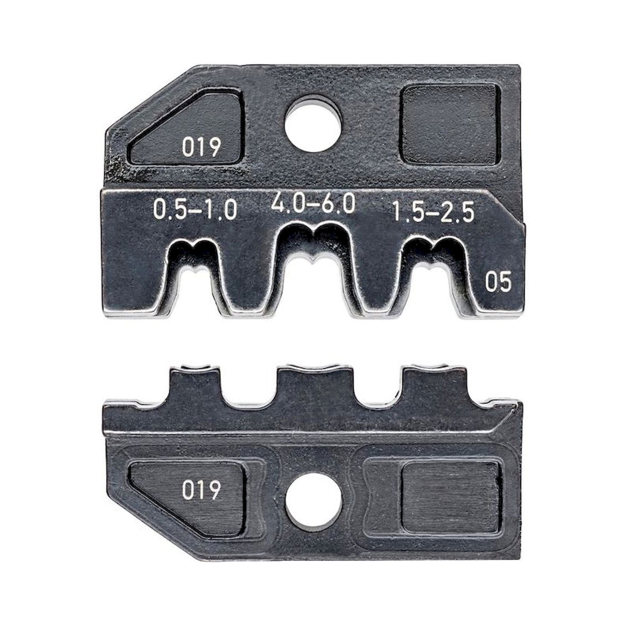 Knipex 97 49 05. Crimpeinsatz für unisolierte, offene Steckverbinder 4,8 + 6,3 mm