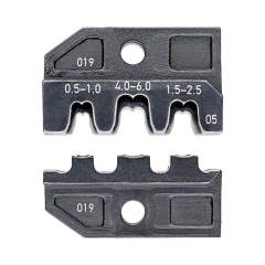 Knipex 97 49 05. Crimpeinsatz für unisolierte, offene Steckverbinder 4,8 + 6,3 mm