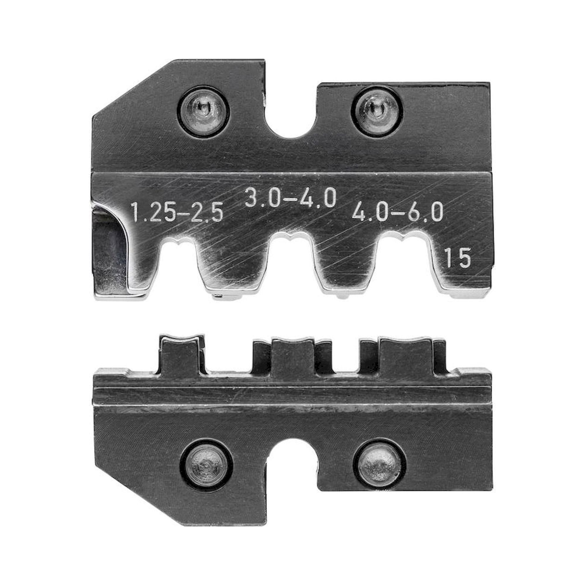 Knipex 97 49 15. Crimping die for lug connectors and uninsulated open connectors.
