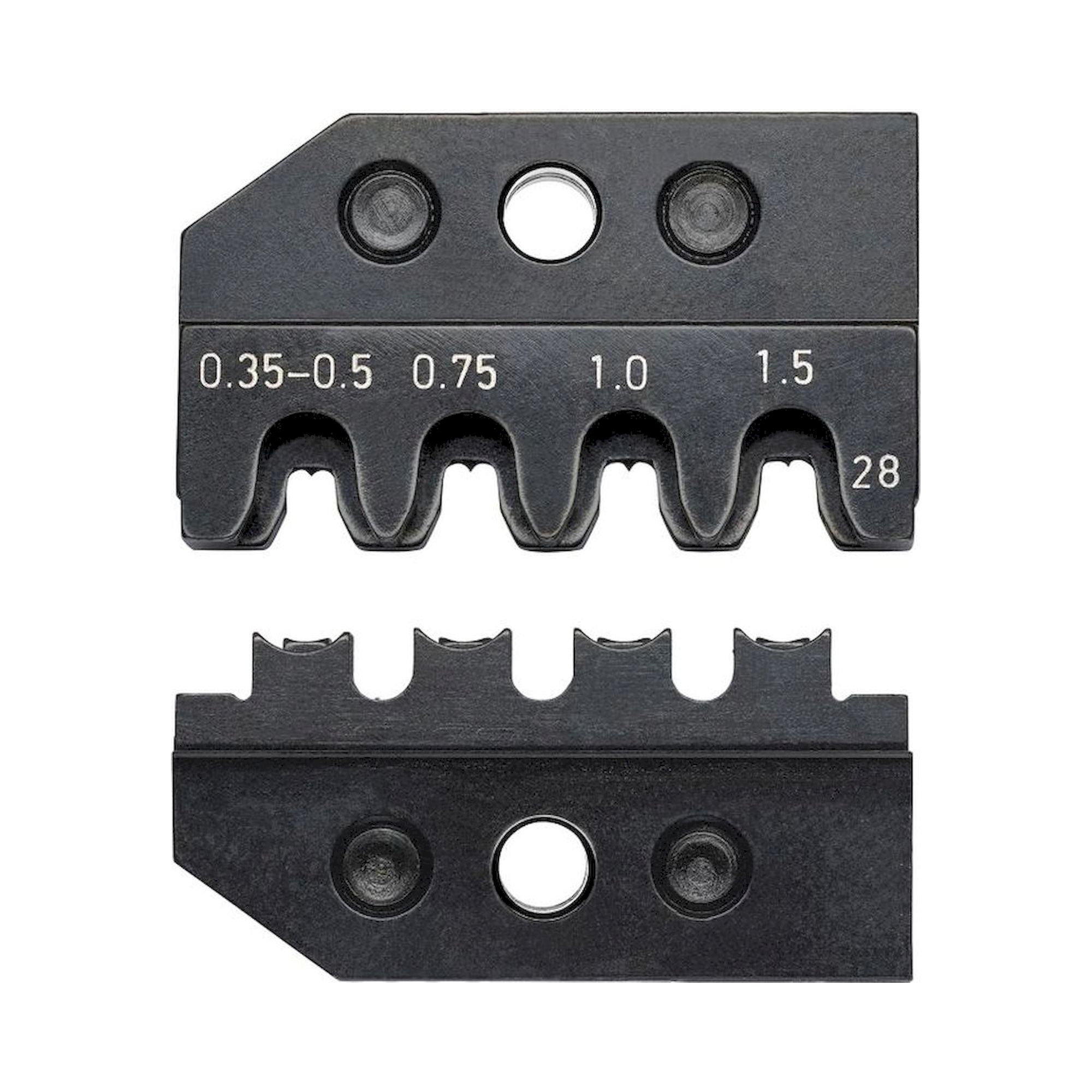 Knipex 97 49 28. Crimping die set for connectors of the AMP Superseal 1.5 series from Tyco Electronics
