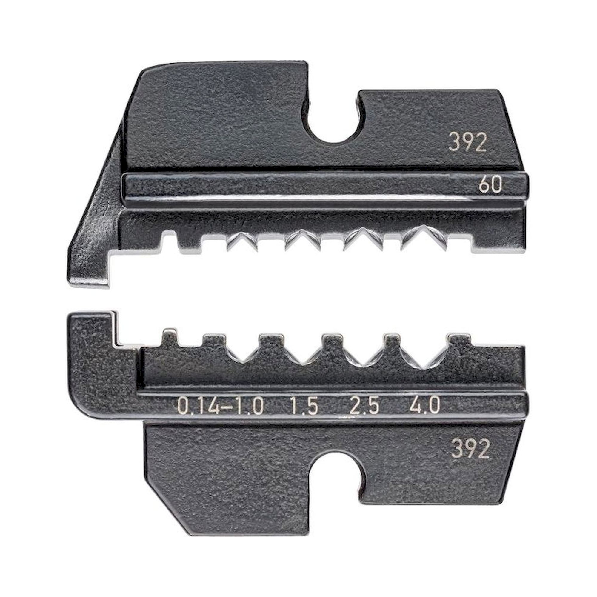 Knipex 97 49 60. Crimp insert for turned contacts (HTS + Harting)