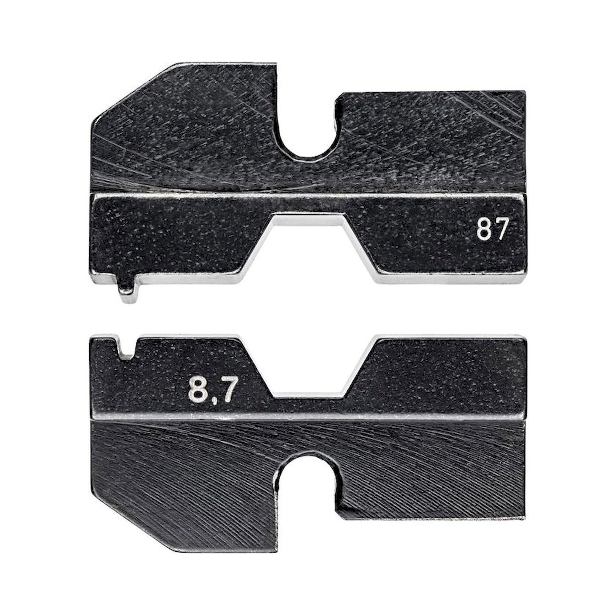 Knipex 97 49 87. Crimp die set for FSMA, ST and MIC connectors for optical fibers