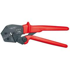 Knipex 97 52 08. Crimping pliers, also for two-hand operation, black oxide finish, for insulated + uninsulated wire  end ferrules, 250 mm