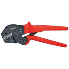 Knipex 97 52 09. Crimping pliers, also for two-hand operation, black oxide finish, for insulated + uninsulated wire  end ferrules, 250 mm