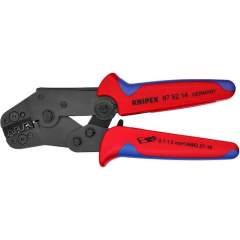 Knipex 97 52 14. Crimping pliers, short design, black oxide finish, for uninsulated open connectors (2.8 + 4.8 mm), 195 mm