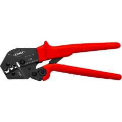 Knipex 97 52 18. Crimping pliers, also for two-hand operation, black oxide finish, for twin wire  end ferrules, 250 mm