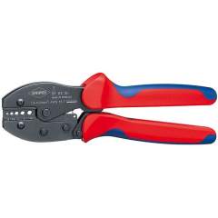 Knipex 97 52 30. PreciForce crimping pliers, black oxide finish, for uninsulated press connectors, 220 mm