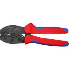 Knipex 97 52 34 SB. PreciForce crimping pliers, burnished, for uninsulated open connectors (2.8 + 4.8 mm), 220 mm, sales packaging