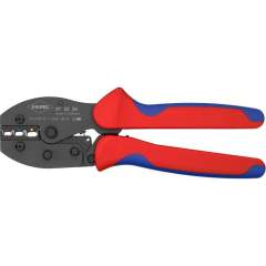 Knipex 97 52 36 SB. PreciForce crimping pliers, burnished, for insulated cable lugs + connectors + butt connectors, 220 mm, sales packaging