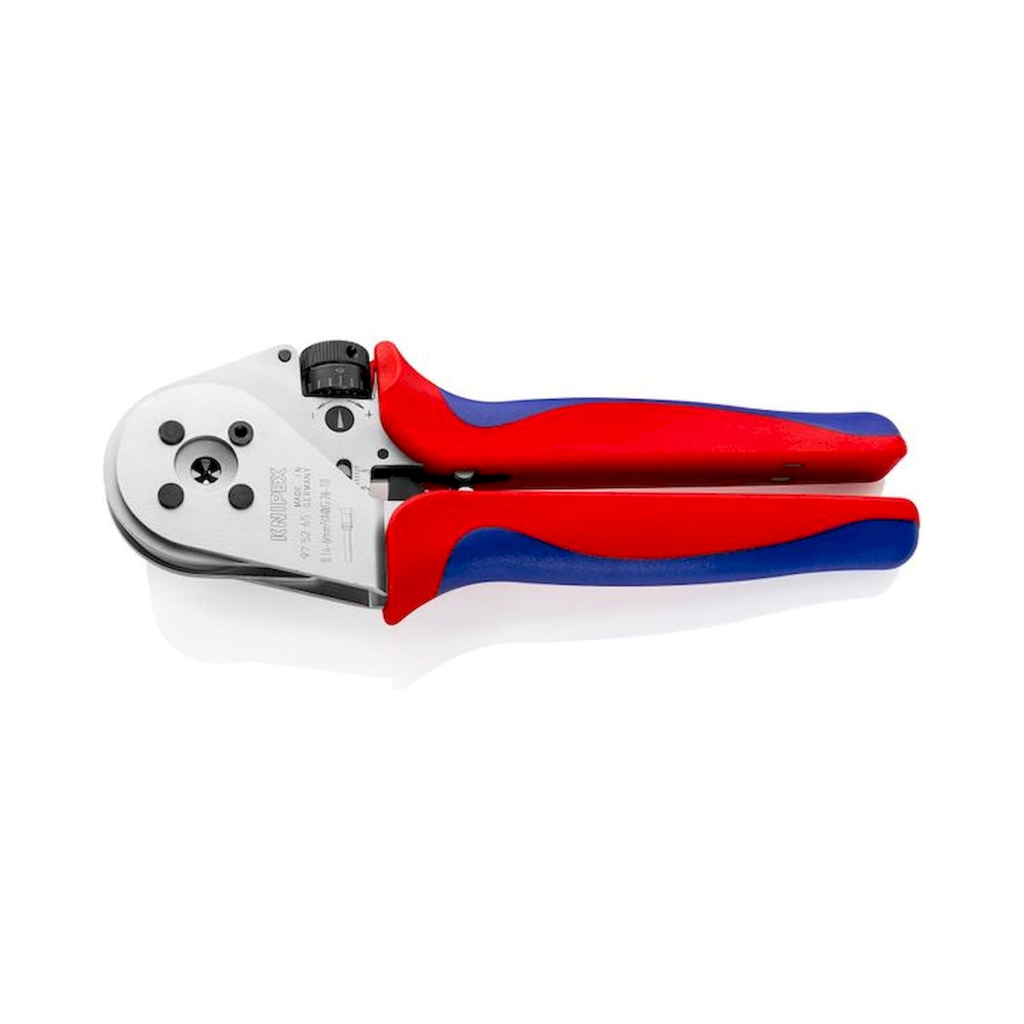 Knipex 97 52 65. Vierdornpresszange für gedrehte Kontakte, verchromt, 0,14 - 6 mm², 230 mm