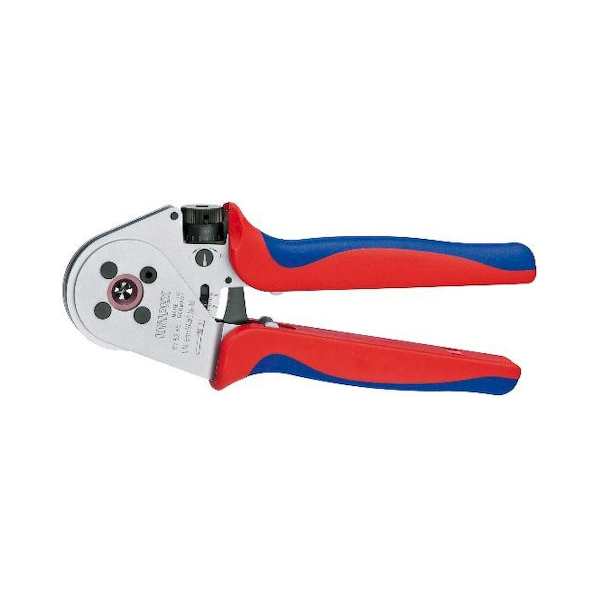 Knipex 97 52 65 A. Vierdornpresszange für gedrehte Kontakte, verchromt, 0,14 - 6 mm², 250 mm