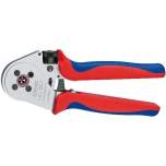 Knipex 97 52 65 A. Four-arbor crimping pliers for turned contacts, chrome-plated, 0.14 - 6 mm2, 250 mm