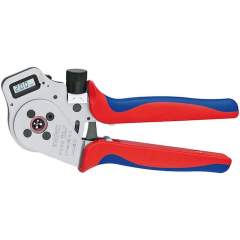 Knipex 97 52 65 DG. Four-arbor crimping pliers, for turned contacts, digital, 0.14 - 6.0 mm2, positioning aid, 250 mm