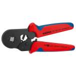 Knipex 97 53 04. Self-adjusting crimping pliers for end sleeves (ferrules) with side entry, black oxide finish, 180 mm