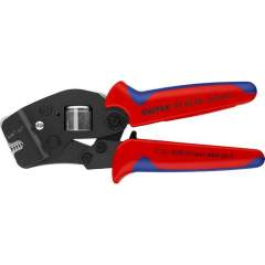 Knipex 97 53 08 SB. Self-adjusting crimping pliers for ferrules with front entry, burnished, 190 mm, sales packaging