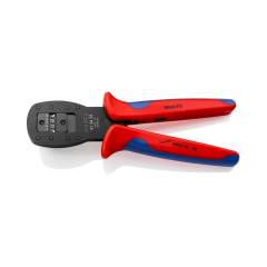 Knipex 97 54 25. Crimpzange für Miniaturstecker, Parallelcrimp, für Stecker der Serie Mini-Fit von Molex LLC, brüniert, 190 mm