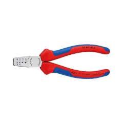 Knipex 97 62 145 A. Crimpzange für Aderendhülsen, Griffe mit Mehrkomponentenhüllen, 0,25 - 2,5 mm², 145 mm