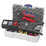 Knipex 97 90 10. Crimp set 97 90 10 for ferrules, 0.08 to 10 mm2, including crimping and stripping pliers in a case