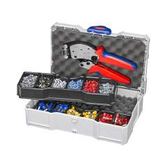 Knipex 97 90 13. Crimp set 97 90 13 for ferrules, 0.14 to 16 mm2, incl. Twistor16 crimping pliers in a case