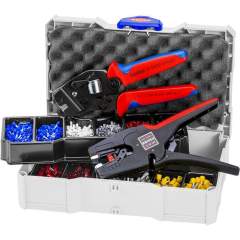 Knipex 97 90 17. Crimp set 97 90 17 for ferrules, 0.5 to 10 mm2, including crimping and stripping pliers in a case