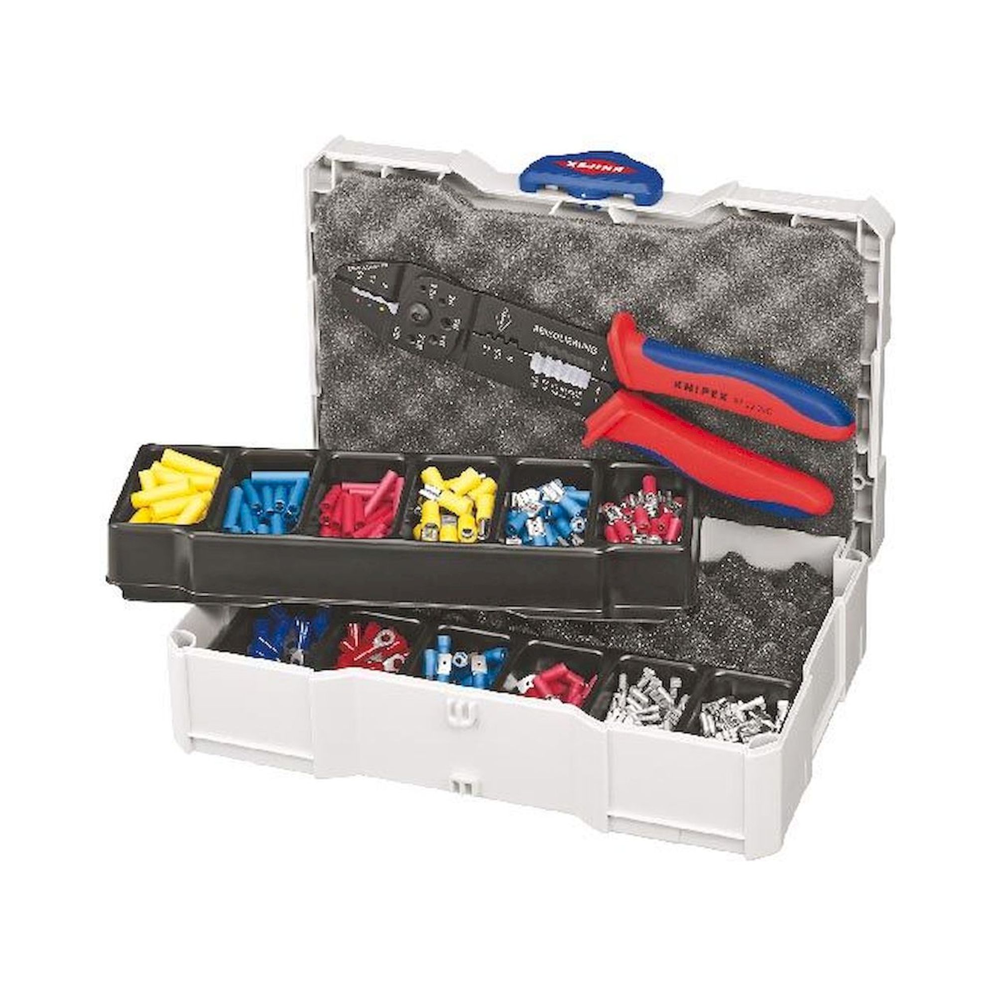 Knipex 97 90 25. Crimp set 97 90 25 for cable connectors, 0.5 to 6 mm2, incl. crimping tool in case