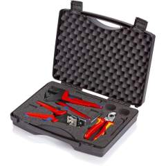 Knipex 97 91 01. Tool case for photovoltaics including tools