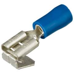 Knipex 97 99 091. Flat receptacles with branch insulated, blue, connector width 6.3 mm, cable 1.5 - 2.5 mm2, 100 pieces