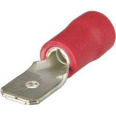 Knipex 97 99 110. Flachstecker isoliert, rot, Steckerbreite 6,3 mm, Kabel 0,5 - 1 mm², 100 Stück