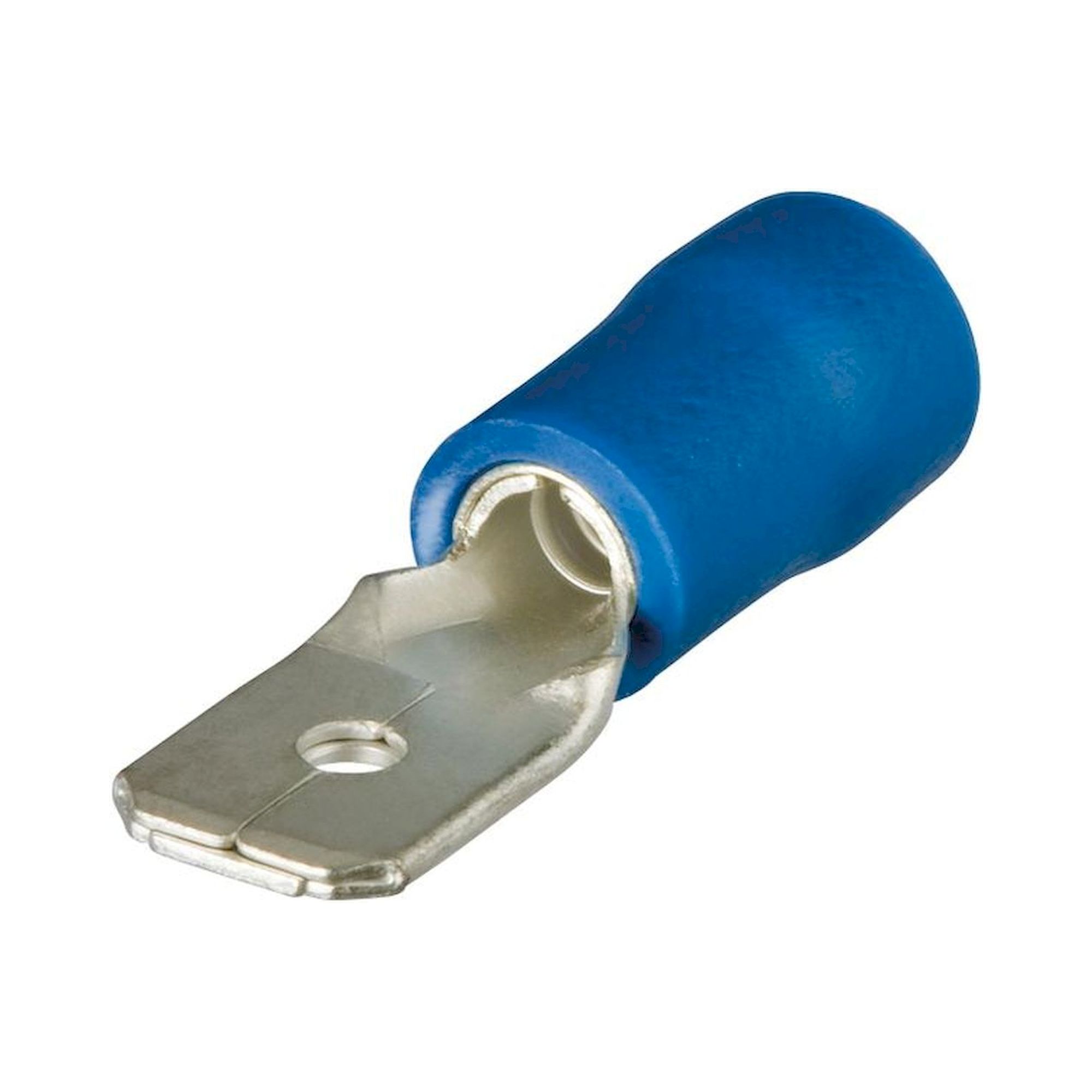 Knipex 97 99 111. Flat plug insulated, blue, plug width 6.3 mm, cable 1.5 - 2.5 mm2, 100 pieces